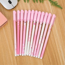 6Pcs Cute Cartoon Pink Flower Gel Pens Office School Student Supply Stationery