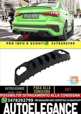 ✨Hochglanz Schwarzer ABS Diffusor Für Audi RS3 8Y 2020-✨