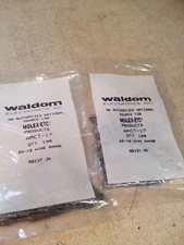 Lot Of 200  Waldom MOLEX-ETC AMCT-17 22-18 Wire Range Connector Pins