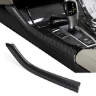 Carbon Gear Shift Side L Strip Trim Cover ABS For BMW 5 Series F10 F11 2011-2017