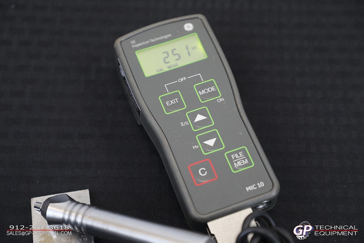 GE Inspection Technologies MIC 10 w/MIC 201 Probe Hardness Tester - Waygate NDT