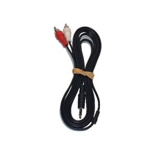 Male 3.5mm Plug Stereo Splitter to 2 Male RCA Plugs 6 ft Aux Cable for iPod iRiv