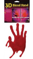 2 SETS REAL LOOKING 3D BLOOD HANDPRINT halloween praticial joke creepy gag hands