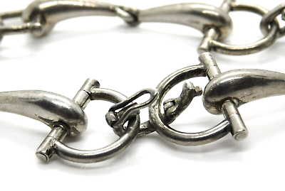 Vintage Gucci 925 Sterling Silver Horsebit Link Bracelet Vintage Gucci 925 Sterling Silver Horsebit Link Bracelet