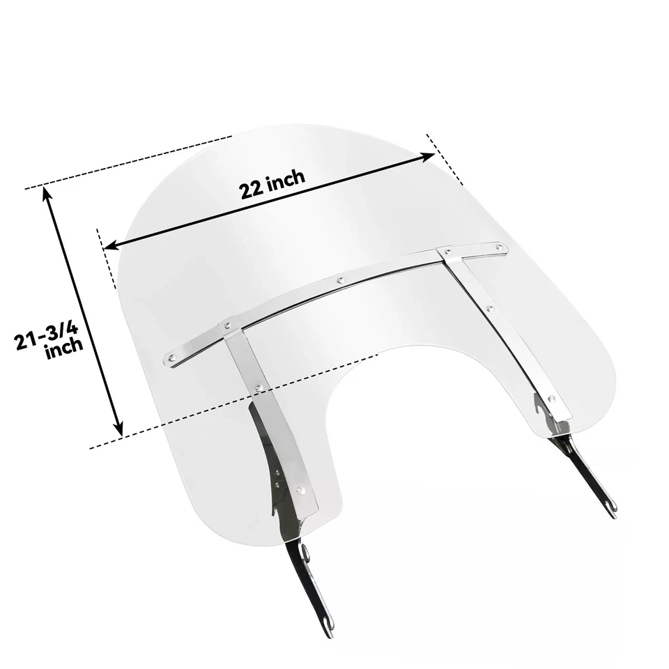 Parabrisas 28" para Harley Davidson Road King Classic 1994-2024 2023 Foto 2 de 4
