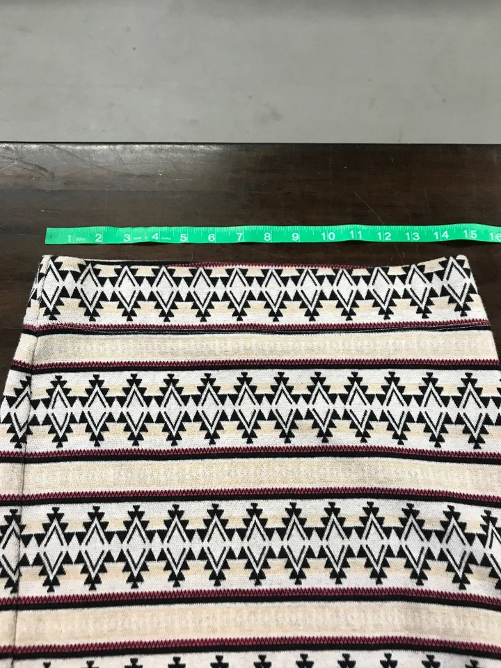 Nollie Womens Medium A Line Pencil Stretchy Club Skirt Multi Color Aztec - Image 4 of 4