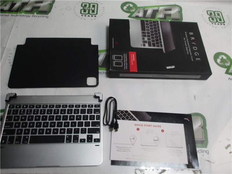 Brydge 11.0 Pro Wireless Keyboards Black Silver w/ Magnetic Covers Lot of Two - Image 2 of 4