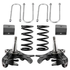 5" Front 4" Rear Drop Lowering Kit For Chevy S10 GMC S15 V6 2WD 82-2004