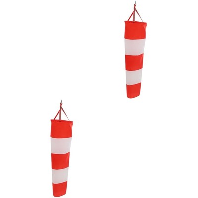  2 Count Gerichteter Windsack Schwenkbare Haken Regenbogen-Windsack