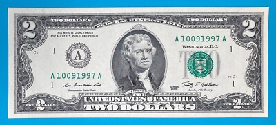 October 9, 1997 / 10 September 1997 : A 10091997 A BIRTHDAY $2 Two