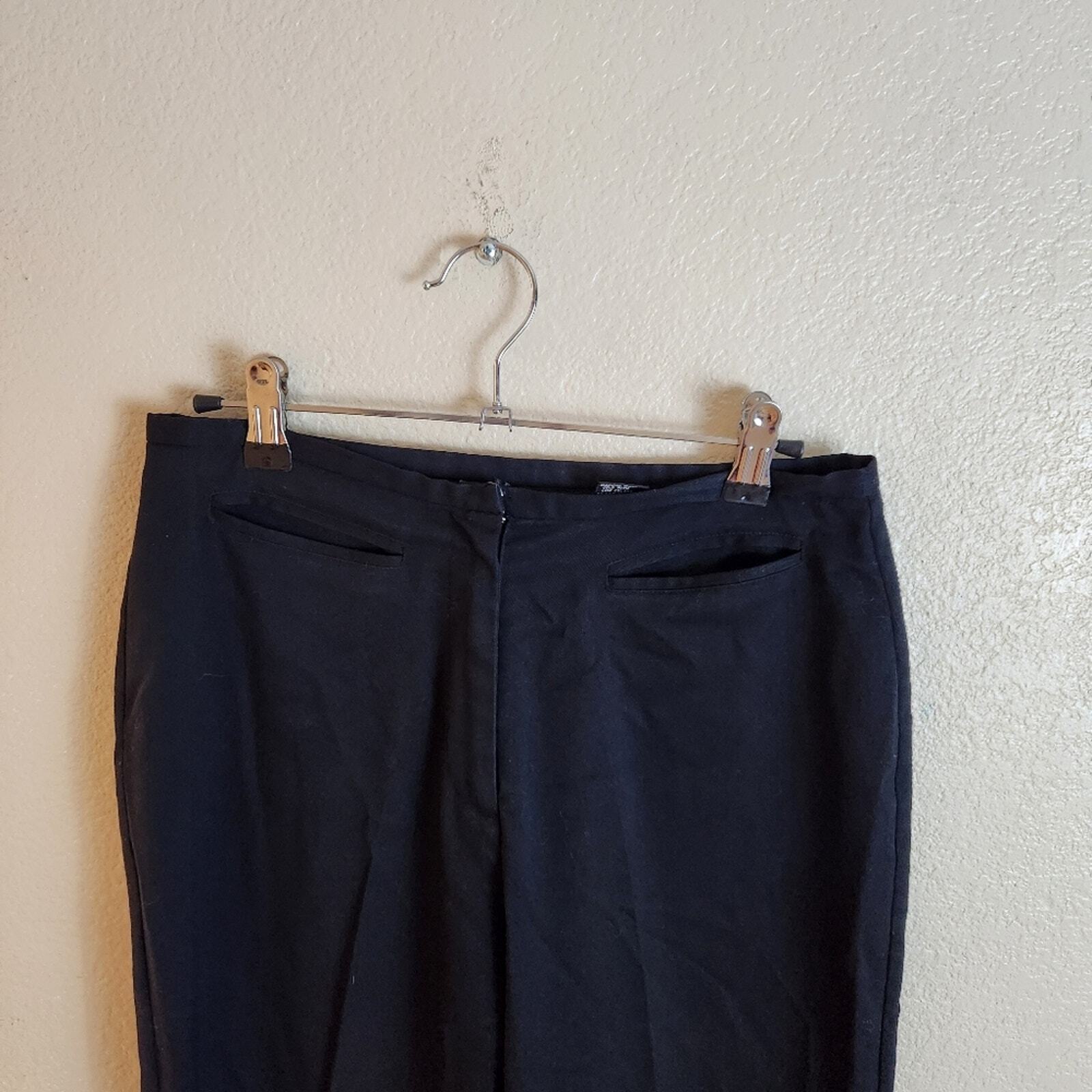 Vintage Y2K 90s Express Black Ankle Pants - image 5