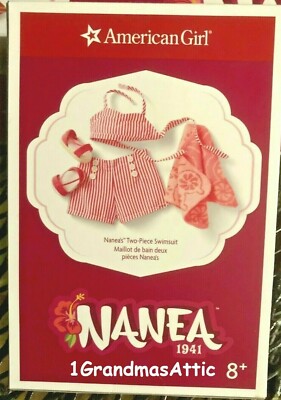 American Girl Nanea's Two Piece Swimsuit NIB 