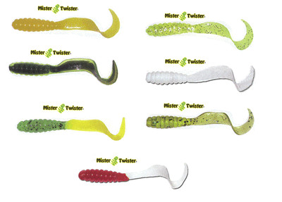 10 x Mister Twister Curly Tail Soft Lure All Sizes 7 Models