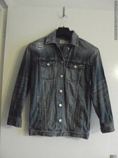 Madewell Blue Light Distressed Wash Denim Jacket - Size Xs