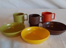 Tupperware Set 6 Pieces Cups  Bowls miniature