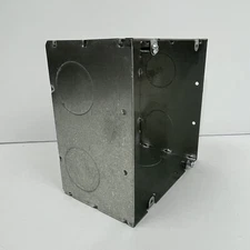 (2) Garvin 6350 1-1/4” Junction Box 6” Square, 3-1/2” Deep 1-1/4” Knockout ~NEW~