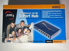 Linksys Fast Ethernet 5-Port Hub Wired 10/100 NH1005-WM NEW Sealed