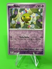 ⭐⭐⭐Pokemon Natu S & V Paldean Fates Reverse Holo Common 025/091 NM!!⭐⭐⭐