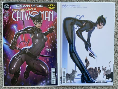 CATWOMAN #52 SET A & SWEENEY BOO VARIANT EIKO HASIGAWA NM DC COMICS 2023 - Picture 1 of 5