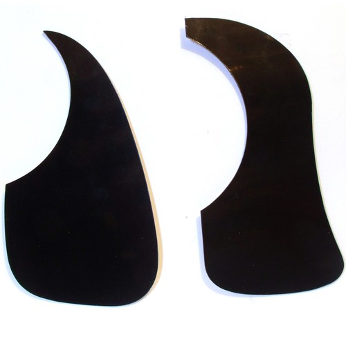 Acoustic Guitar Pickguard / scratchplate black Self Adhesive scratch