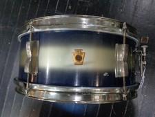 Vintage 1958 Ludwig Pioneer Snare drum keystone badge blue silver duco