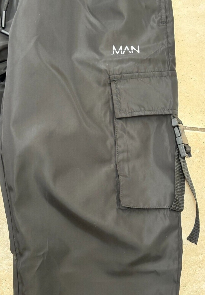 Boohoo Mens Shell Buckle Joggers Boohoo Shell Cargo Jogger MAN