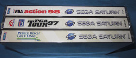 3 Sports Games for Sega Saturn ~ NBA Action 98, PGA Tour 97, Pebble Beach Golf