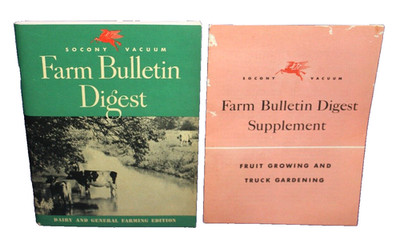SOCONY VACUUM Mobile Oil Co. Farm Bulletin Digest Dairy & Farming Edition 1946