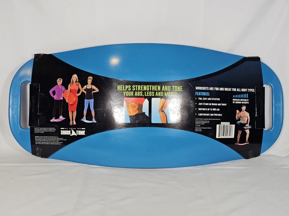 NUEVO Simply Fit Board The Workout Balance Board With A Twist Blue Nuevo en caja Foto 2 de 4