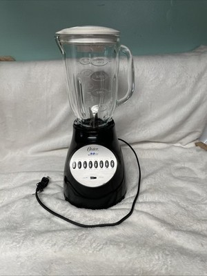Oster Osterizer 6650 Blender 14 Speed 6 Cup Glass Pitcher Black Retro Works