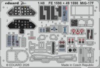 MW22 Eduard FE1598 MIG-17F 1/48 Zoom SET For Kinetic