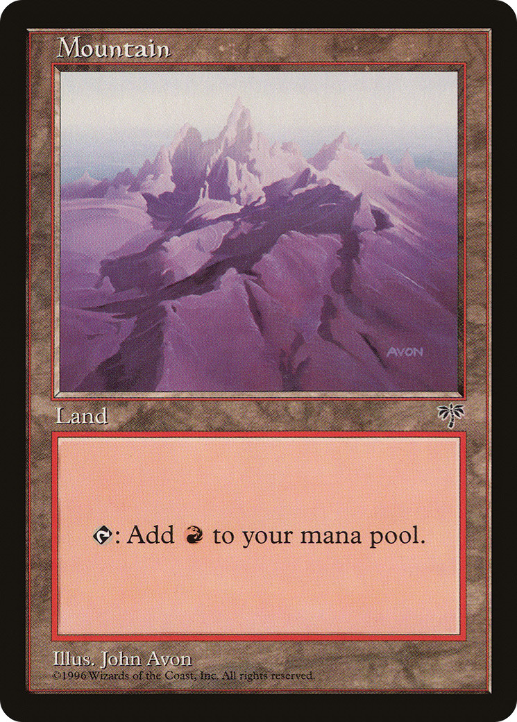 Mountain (Purple) (MP) Mirage MIR Magic MTG