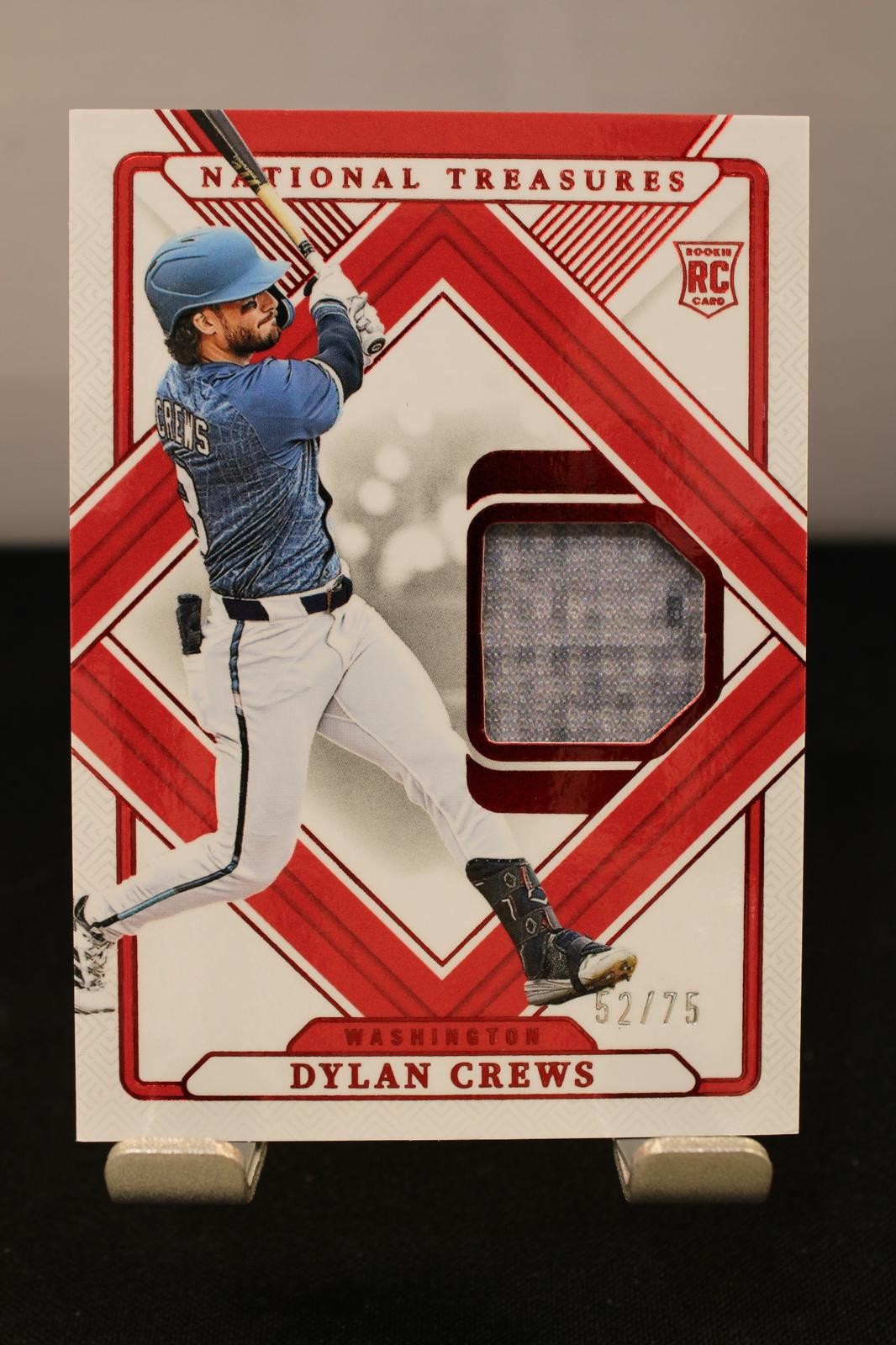 Dylan Crews 2025 Panini National Treasures #TT-DC Treasured Threads Red #/75