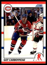 1990-91 Score American GUY CARBONNEAU #91 Montreal Canadiens HOF