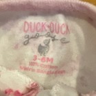 Duck Duck Goose Floral Pink White Cotton Coverall One-Piece for  Baby Girl 3-6M — photo 3