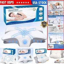 US Cervical Pillow for Neck Pain Relief ,Orthopedic Neck Support Pillow for Side