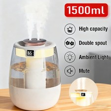 Humidifier for Bedroom 1.5L Ultrasonic Cool Mist Home Baby Nursery Auto Off