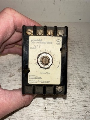 New Westinghouse Solid State Timer 1-30 Sec Off Delay Relay BST-OFF 1255C38G01
