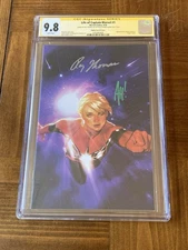 Life of Captain Marvel 1 CGC 9.8 White SS Roy Thomas & Adam Hughes- Virgin Cover