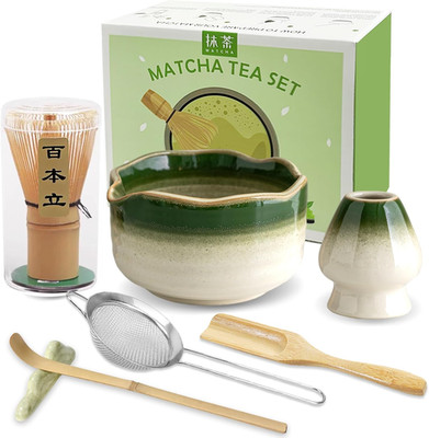 Matcha Besen Set, Matcha Set 7-Teiliges - Matcha Besen Und Besenhalter, Matcha S