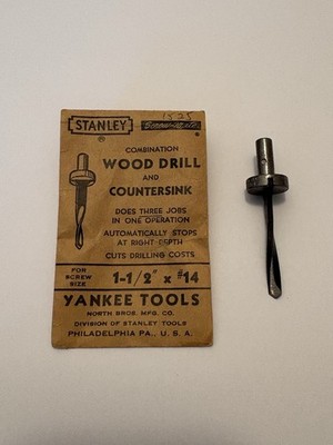 STANLEY  YANKEE  NORTH BROS. #1525 SCREW-MATE DRILL #14 X 1-1/2  - NEW W/ENV.