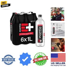 Essentia Bottled Water, 1 Liter, Pack of 6 Bo...
