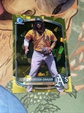 JOSHUA KURODA-GRAUER 2025 Bowman Draft Sapphire  Yellow Refractor /75