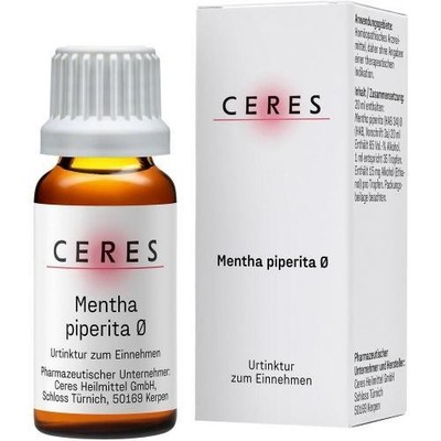 3x CERES Mentha piperita Urtinktur 20 ML PZN 179157