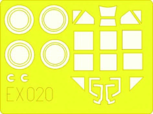 Eduard Accessories Ex020 - 1:48 Bf 109E - Masking Film - New