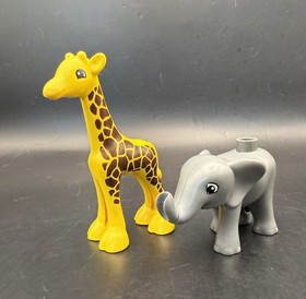 Lego Duplo MY FIRST ZOO Lot of 8 Replacement Zookeeper, Animals & Car #6136