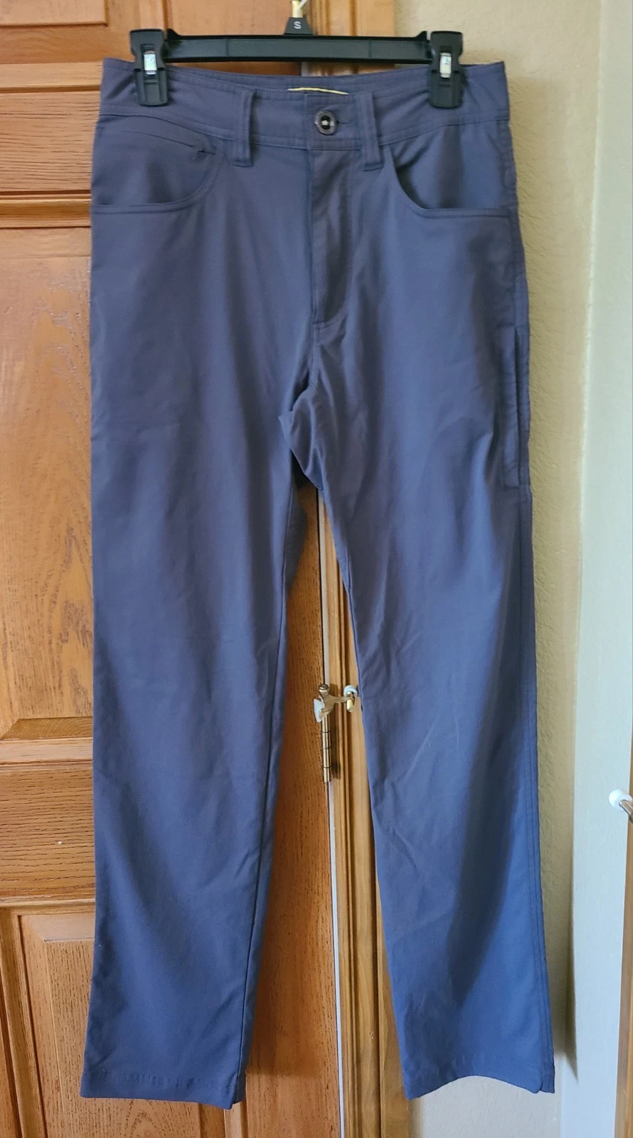 Keen Outdoor Pants Gray Nylon blend Hiking Travel 28 X 34 Zippered Side Pocket