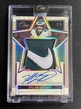 2023 Panini One Dallas Goedert Auto Nike Patch 2/5 Lone Star Autograph PJ