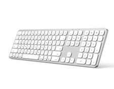 SODI Aluminum Rechargeable Backlit Wireless Mac Keyboard with Numeric Keys NEW