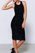 Pins & Needles Sleeveless Midi Dress Women’s M Black Fitted Urban Outfitters